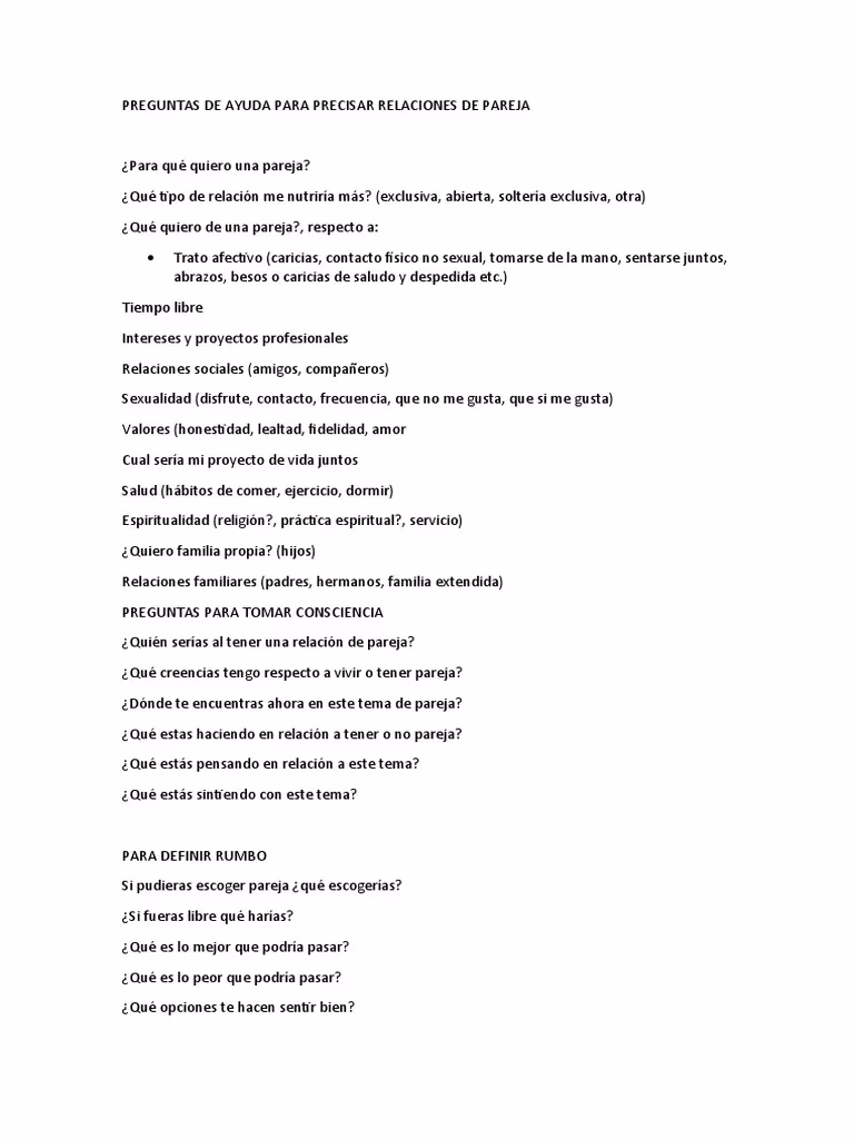 ¿Cómo hacer preguntas a tu pareja?