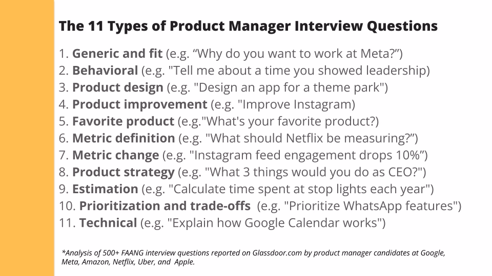What is a product manager interview question?