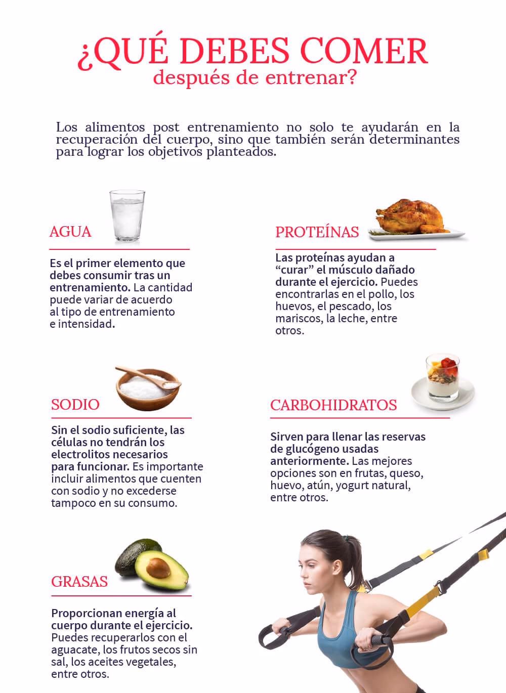 ¿Qué se puede comer después de un entrenamiento?