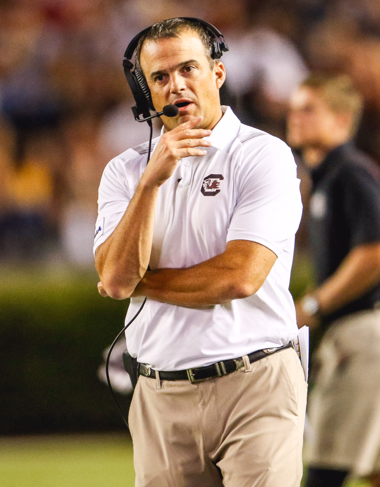 Who is the South Carolina Gamecocks football coach?