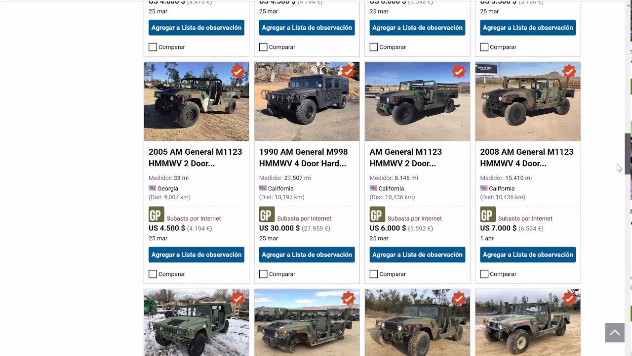 ¿Qué son las subastas de vehículos del ejército español?