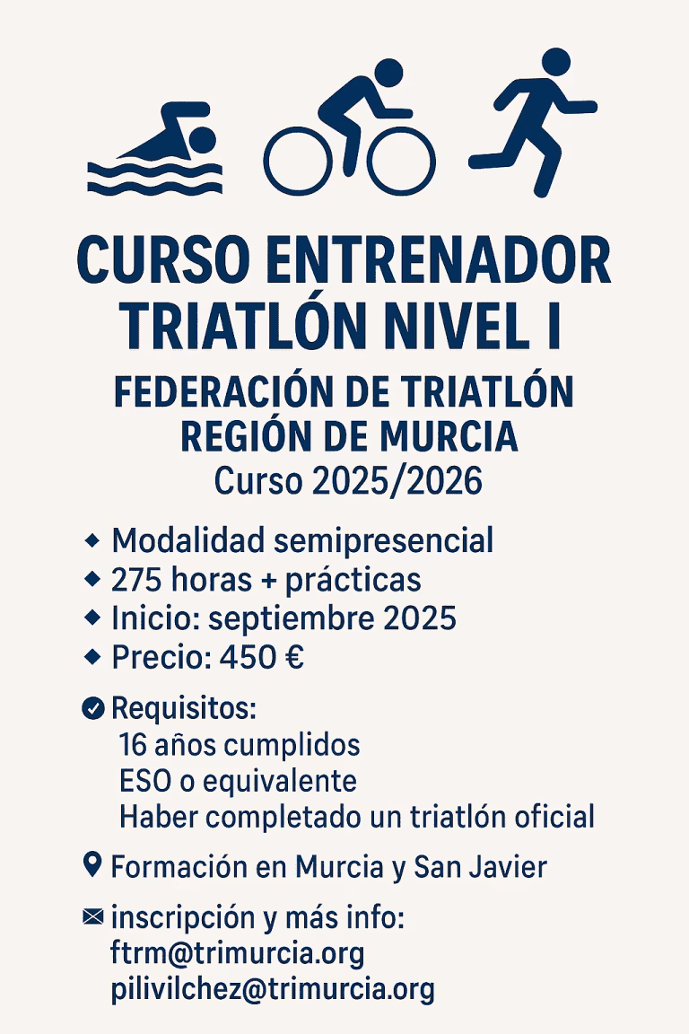¿Qué experiencia tiene el entrenador Nivel III de Triatlón?