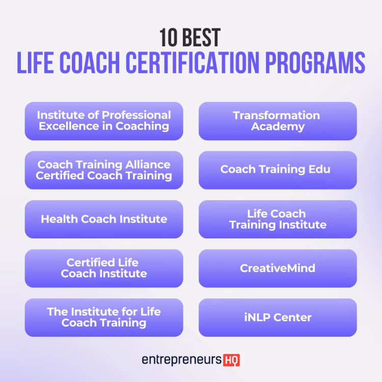 How many life coach certification programs are there?