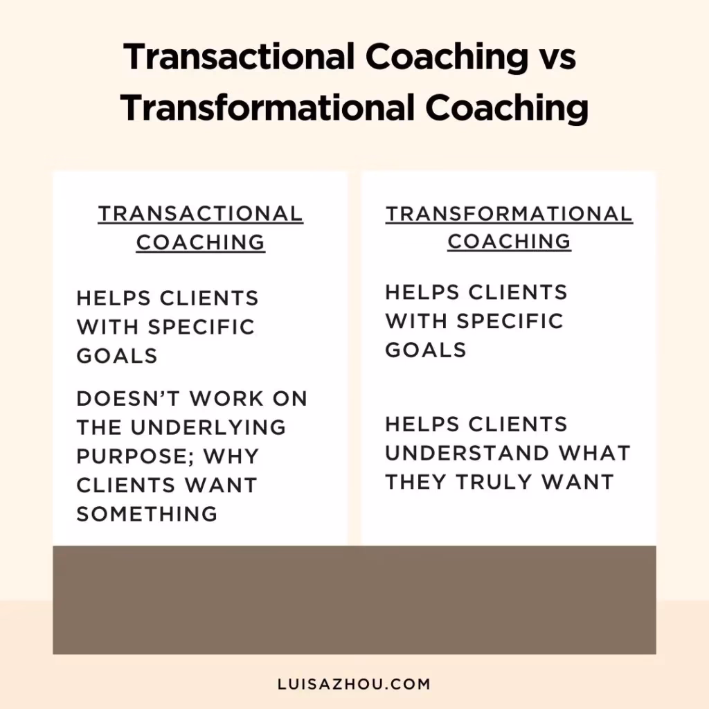What is a transformational coach?