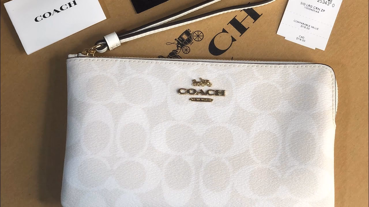 What should you wear with a coach leather wallet or wristlet?